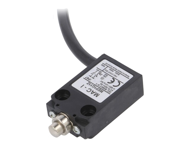 Eindschakelaar; pin Ø8mm; NO + NC; 5A; max.240VAC; max.250VDC Eindschakelaar; pin Ø8mm; NO + NC; 5A; max.240VAC; max.250VDC